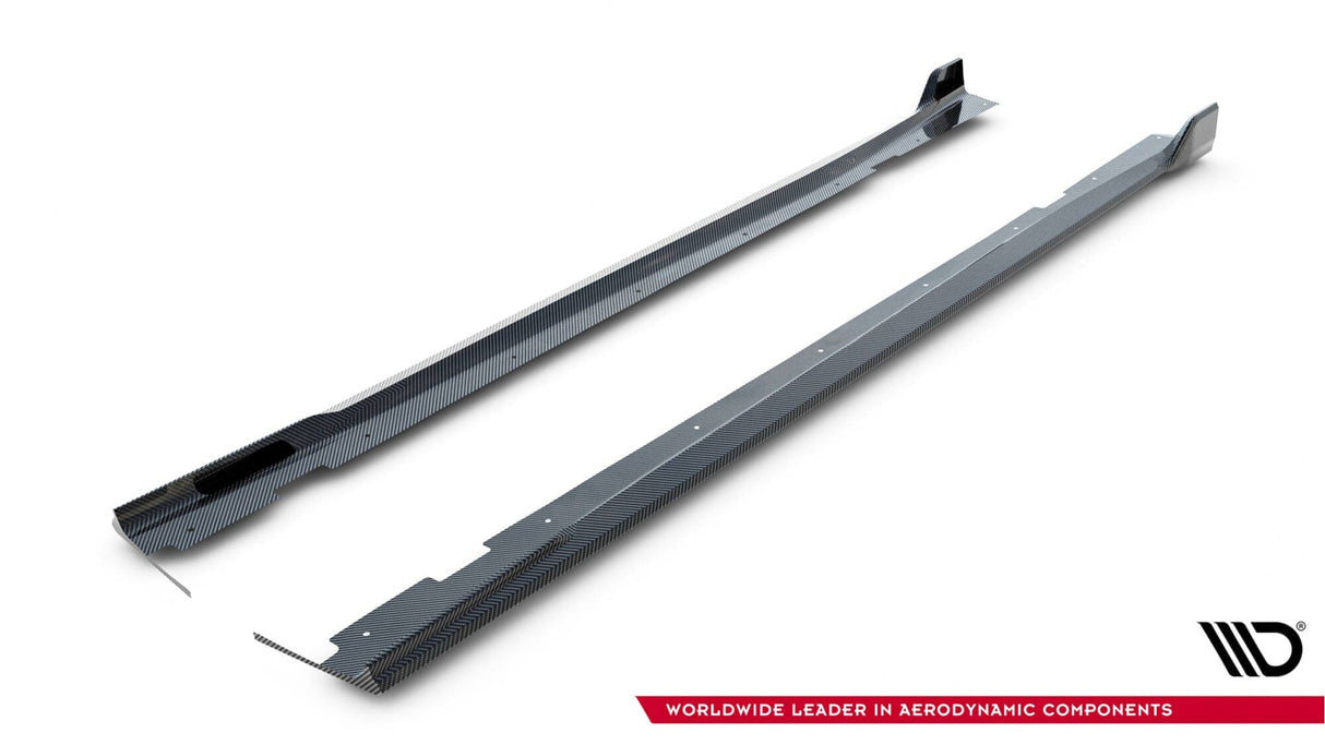 Maxton Design Carbon Fiber Side Skirts BMW X7 M-Pack G07 Facelift