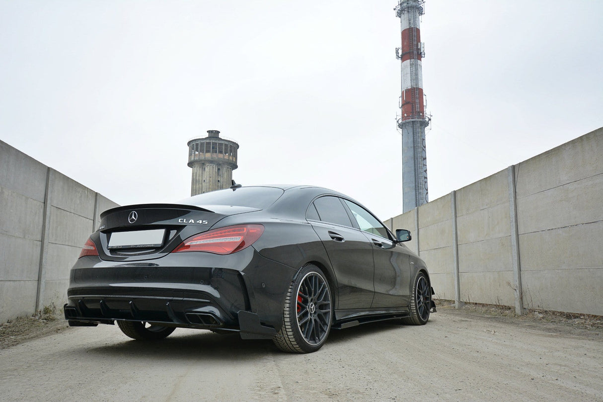 Maxton Design Racing Rear Side Splitters Mercedes CLA A45 AMG C117 Facelift