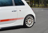 Maxton Design Rear Side Splitters Fiat 500 Abarth Mk1