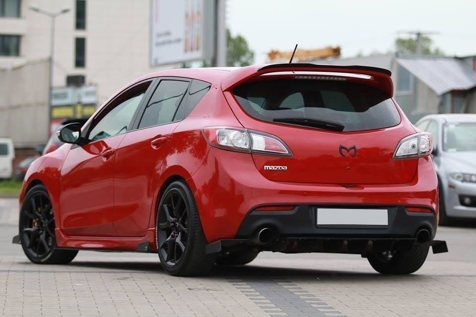 Maxton Design Racing Rear Side Splitters Mazda 3 MK2 Mps