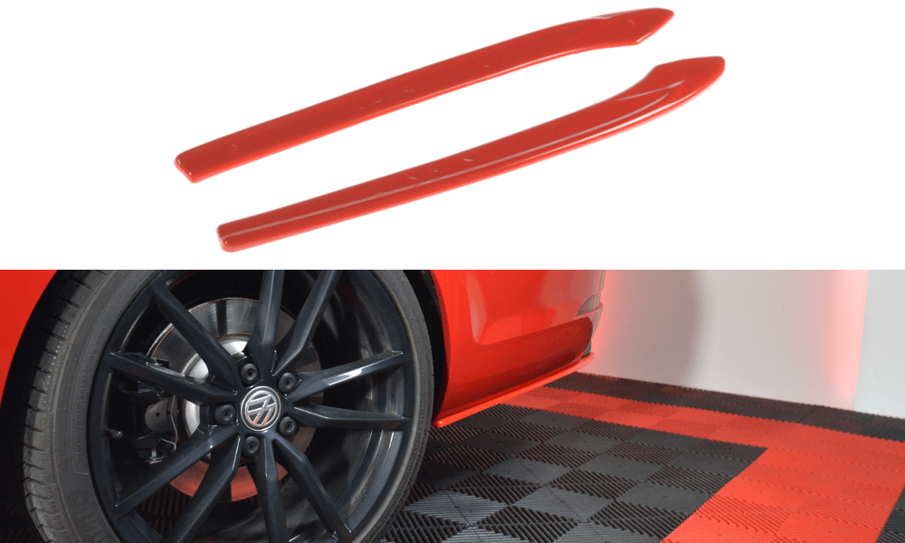 Maxton Design Rear Side Splitters V.2 VW Golf 7 R Variant Facelift