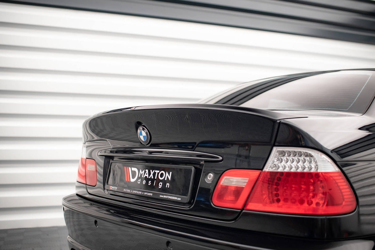 Maxton Design Rear Spoiler / Lid Extension BMW 3 E46 Coupe (M3 Csl Look) (For Painting)