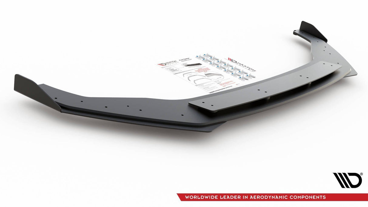 Maxton Design Racing Durability Front Splitter + Flaps VW Golf R Mk7 Facelift