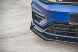 Maxton Design Racing Durability Front Splitter + Flaps VW Golf R Mk7 Facelift