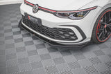 Maxton Design Racing Durability Front Splitter + Flaps Volkswagen Golf Mk8 GTi / R-Line