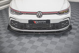 Maxton Design Racing Durability Front Splitter + Flaps Volkswagen Golf Mk8 GTi / R-Line