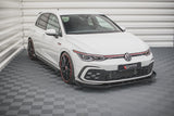 Maxton Design Racing Durability Front Splitter + Flaps Volkswagen Golf Mk8 GTi / R-Line