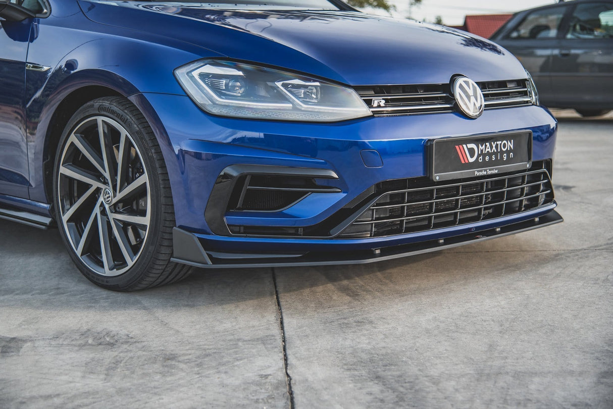 Maxton Design Racing Durability Front Splitter V.2 VW Golf R Mk7 Facelift