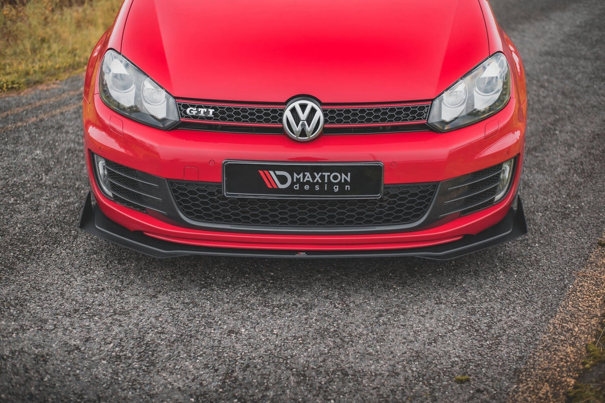 Maxton Design Racing Durability Front Splitter V.3 + Flaps Volkswagen Golf GTi Mk6