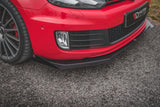 Maxton Design Racing Durability Front Splitter V.3 + Flaps Volkswagen Golf GTi Mk6