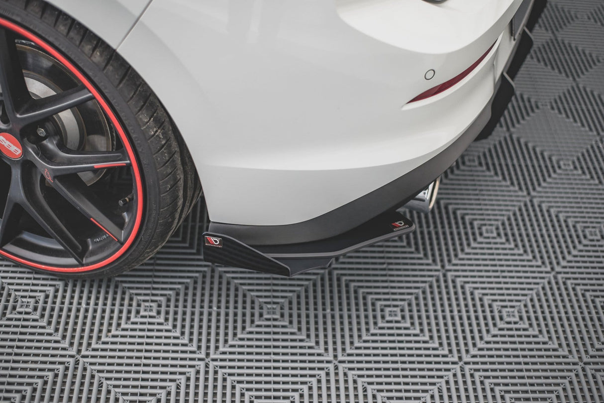 Maxton Design Racing Durability Rear Side Splitters + Flaps Volkswagen Golf Mk8 GTi
