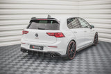 Maxton Design Racing Durability Rear Side Splitters + Flaps Volkswagen Golf Mk8 GTi