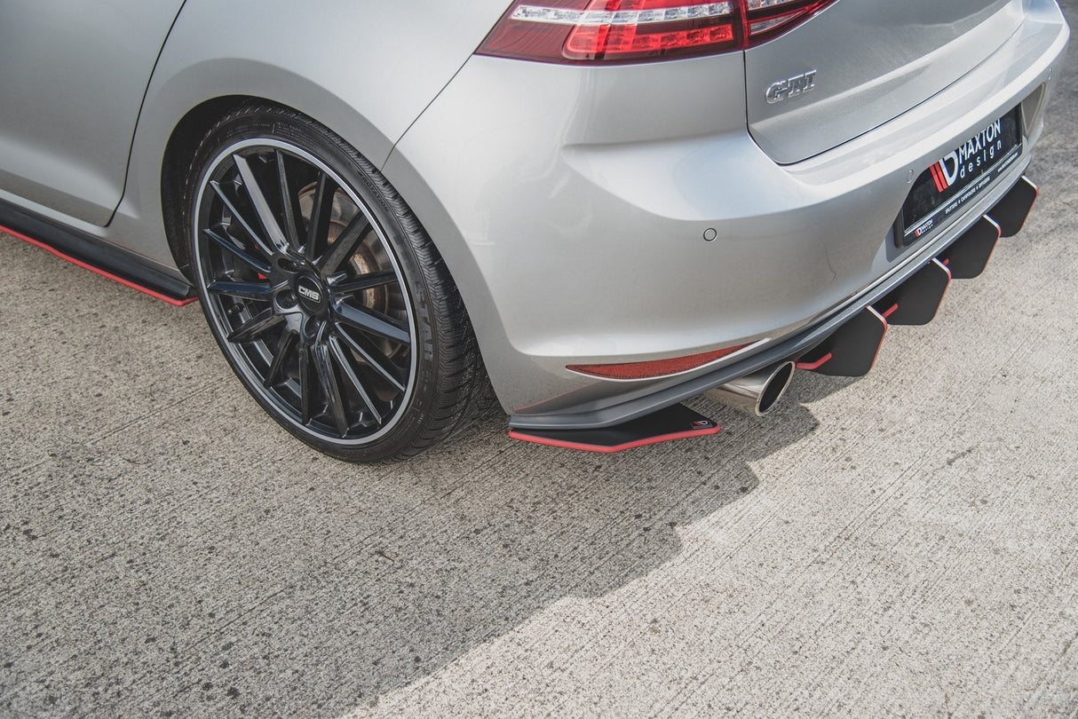 Maxton Design Racing Durability Rear Side Spiltters V.2 - VW Golf Mk7 GTI