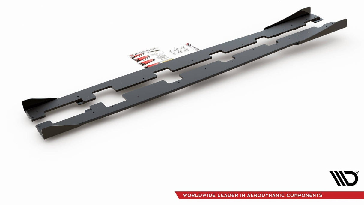 Maxton Design Racing Durability Side Skirts Diffusers + Flaps Ford Focus RS MK3