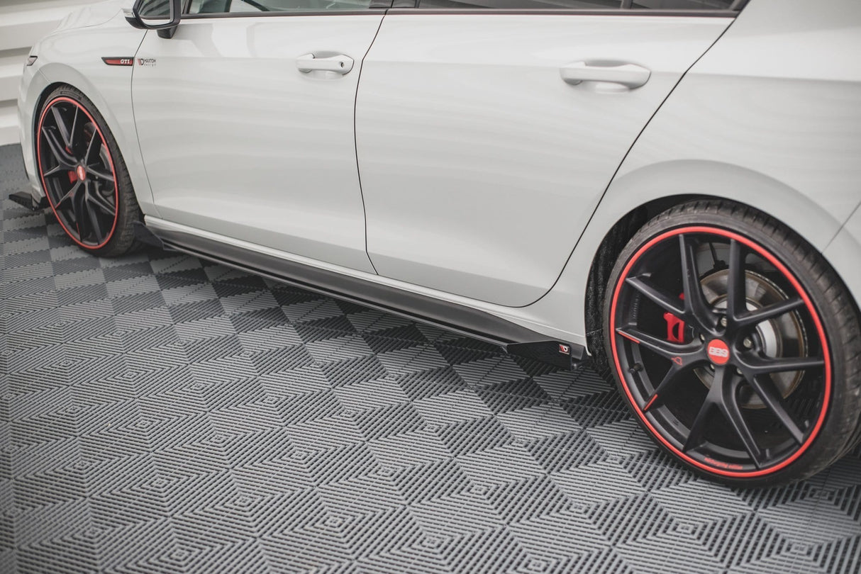 Maxton Design Racing Durability Side Skirts Diffusers + Flaps Volkswagen Golf Mk8 GTi / GTi Clubsport / R-Line