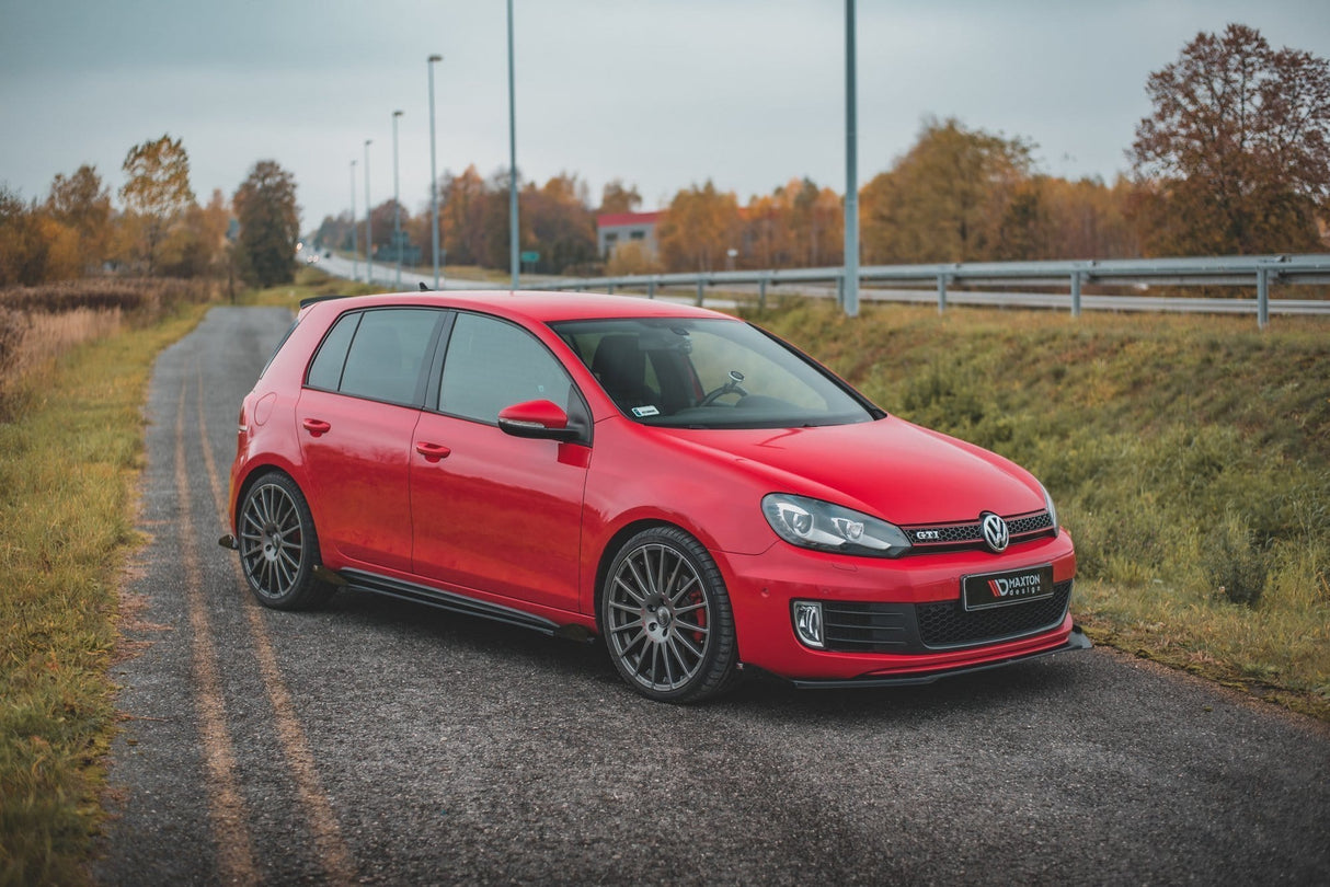 Maxton Design Racing Durability Side Skirts Diffusers + Flaps Volkswagen Golf GTi Mk6
