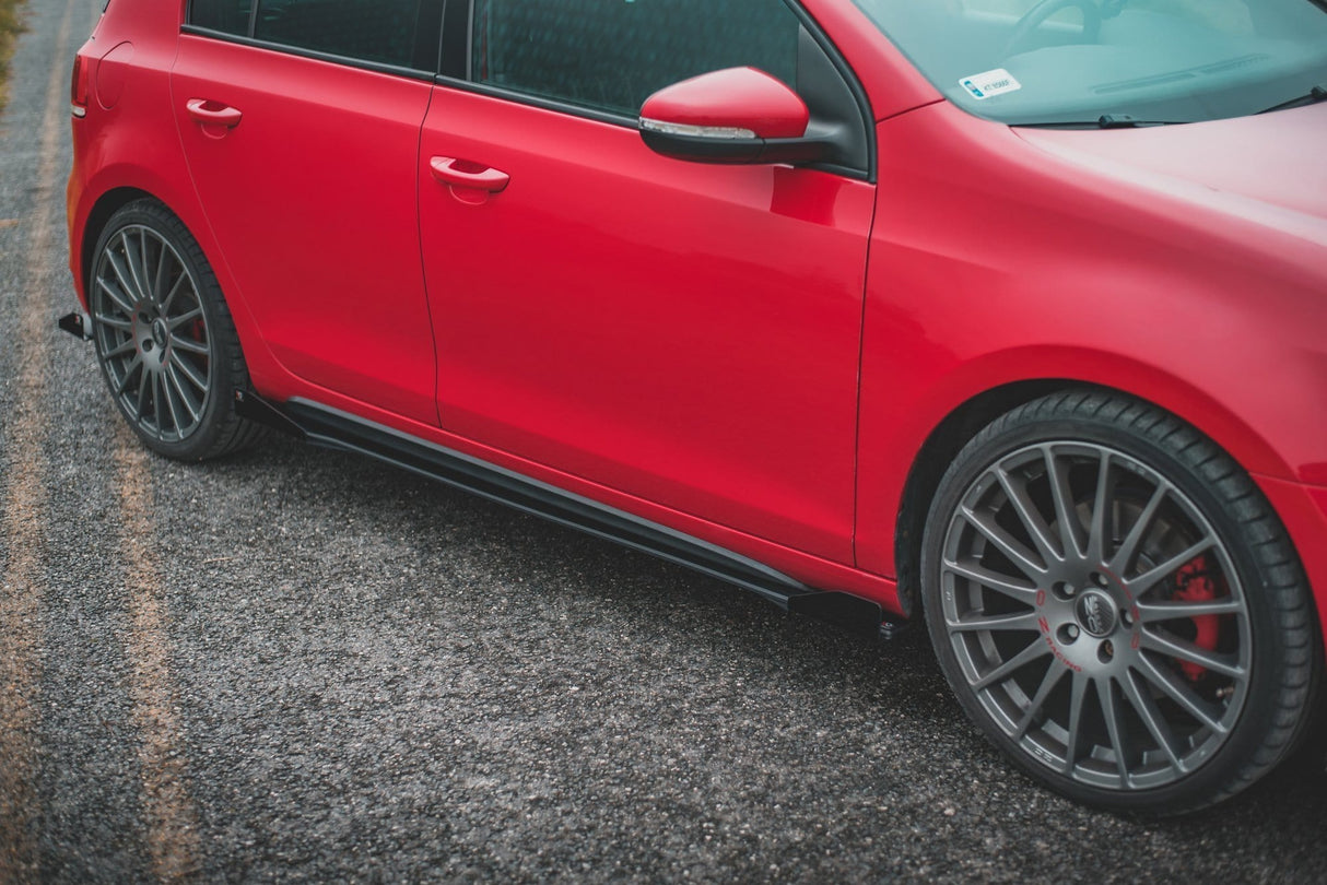 Maxton Design Racing Durability Side Skirts Diffusers + Flaps Volkswagen Golf GTi Mk6