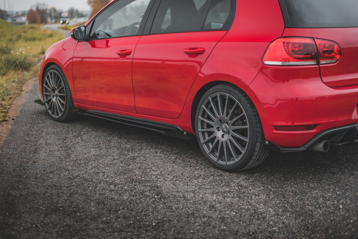 Maxton Design Racing Durability Side Skirts Diffusers + Flaps Volkswagen Golf GTi Mk6