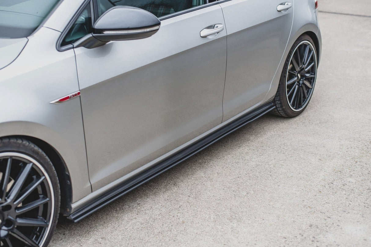 Maxton Design Racing Durability Side Skirts Diffusers | VW Mk7 GTI