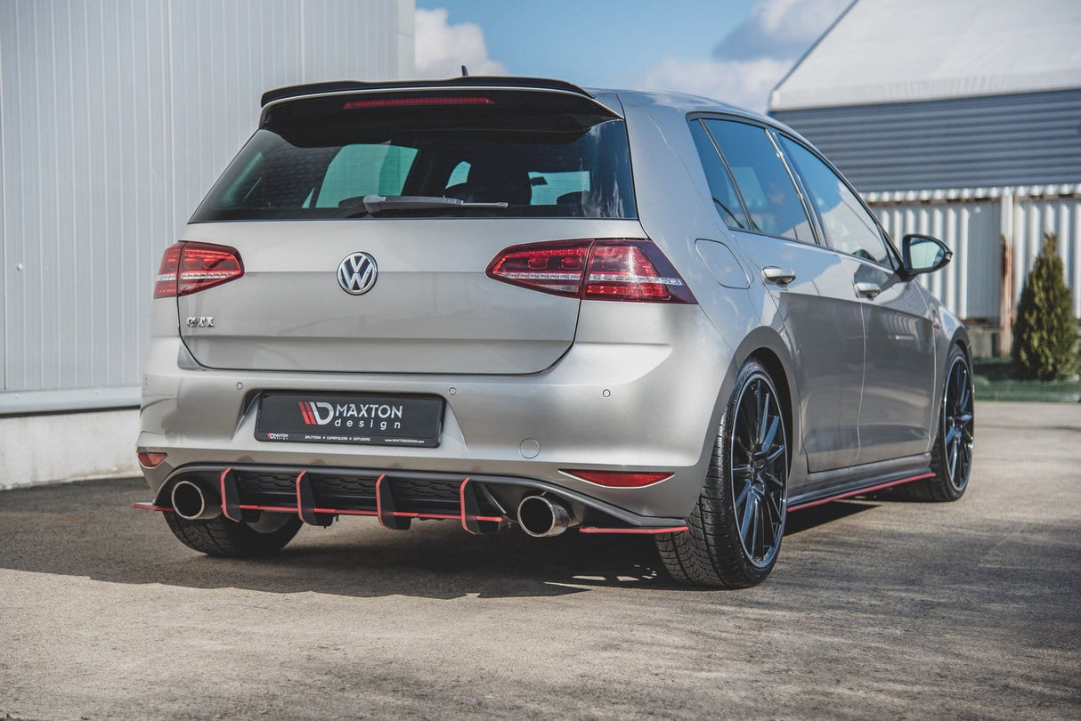 Maxton Design Racing Durability Side Skirts Diffusers | VW Mk7 GTI