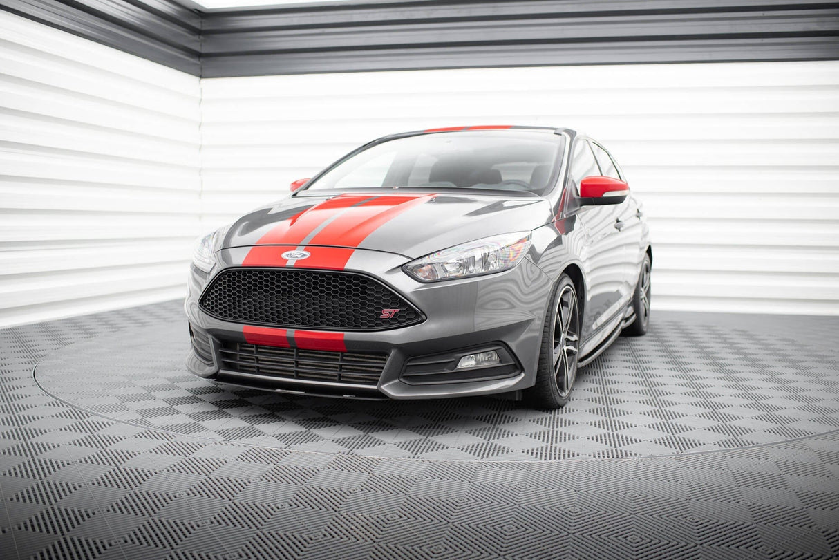 Maxton Design Racing Front Splitter V.3 Ford Focus St MK3 Fl