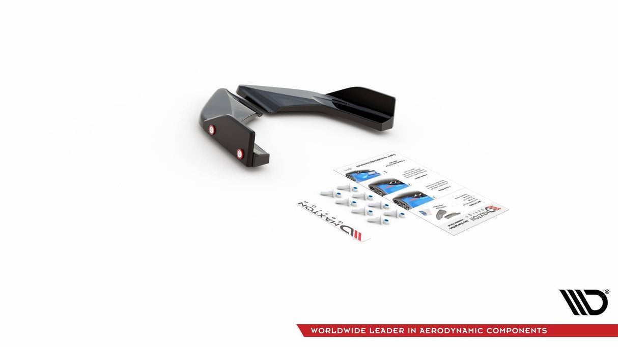 Maxton Design Rear Side Splitters + Flaps V.2 Volkswagen Golf Mk8 GTi