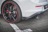 Maxton Design Rear Side Splitters + Flaps V.2 Volkswagen Golf Mk8 GTi
