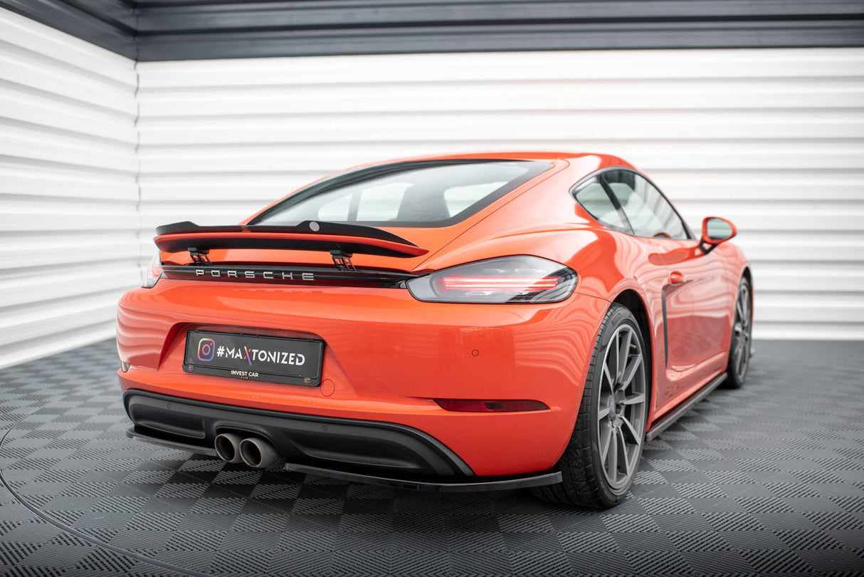 Maxton Design Rear Side Splitters Porsche 718 Cayman 982C