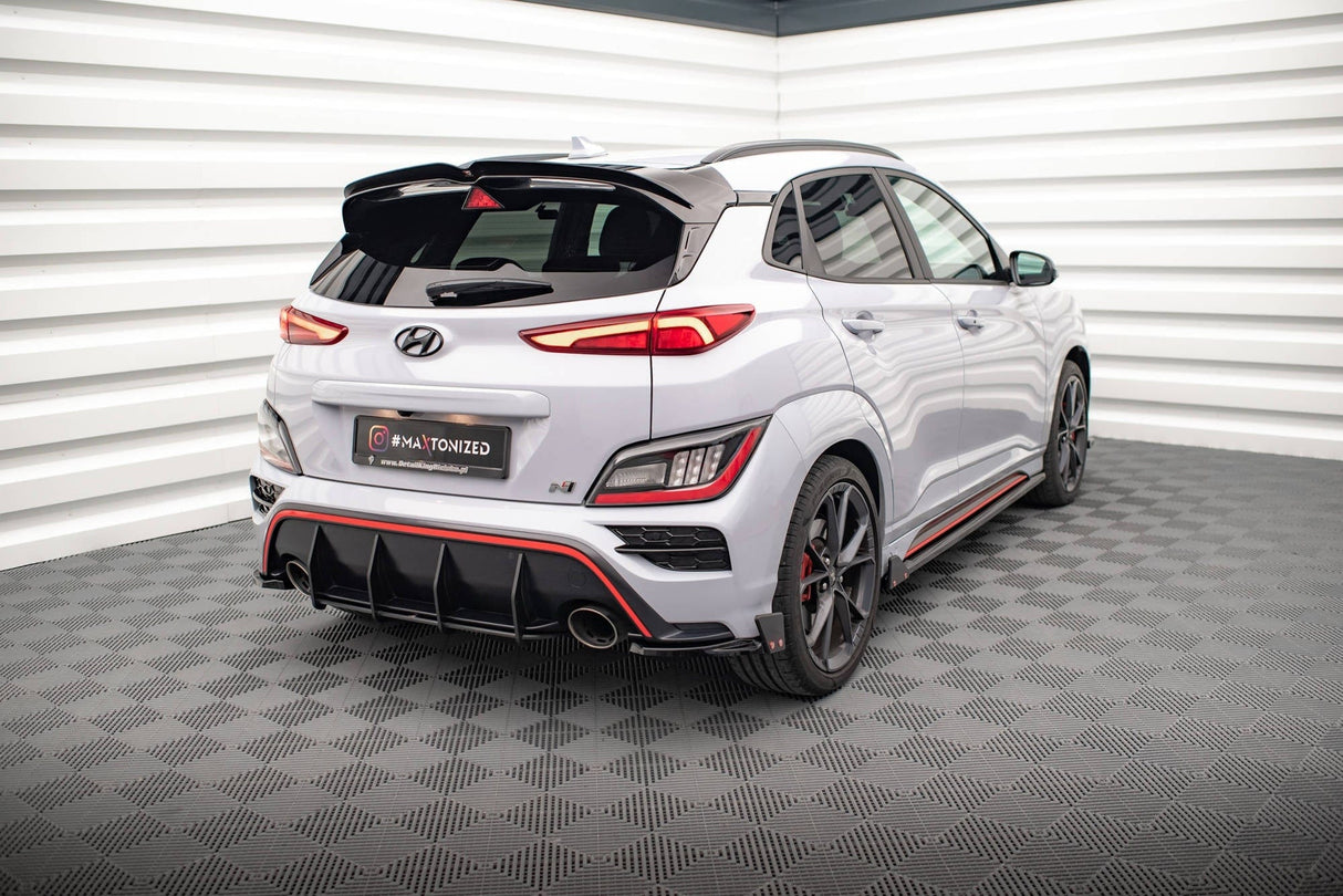 Maxton Design Rear Side Splitters V.1 + Flaps Hyundai Kona N MK2
