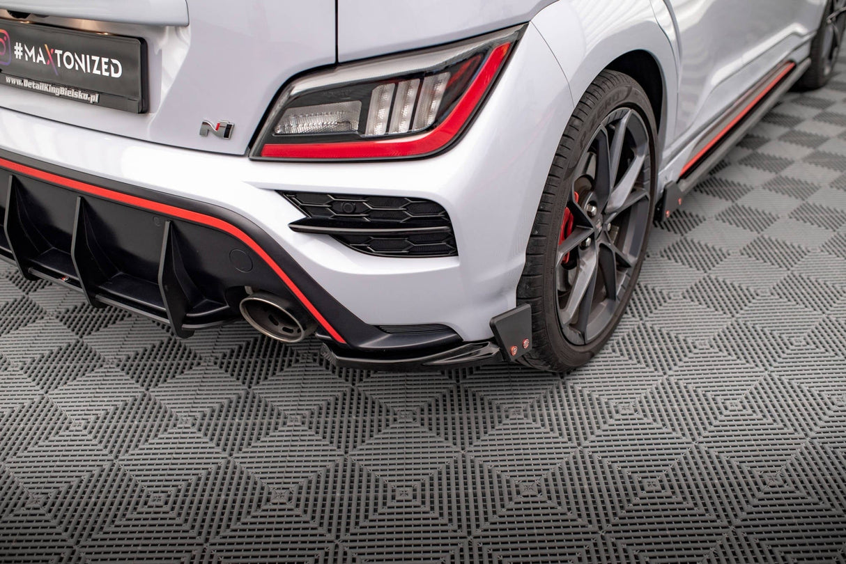 Maxton Design Rear Side Splitters V.1 + Flaps Hyundai Kona N MK2