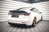 Maxton Design Rear Side Splitters V.2 Tesla Model 3 (Set For Maxton Valance V.2)