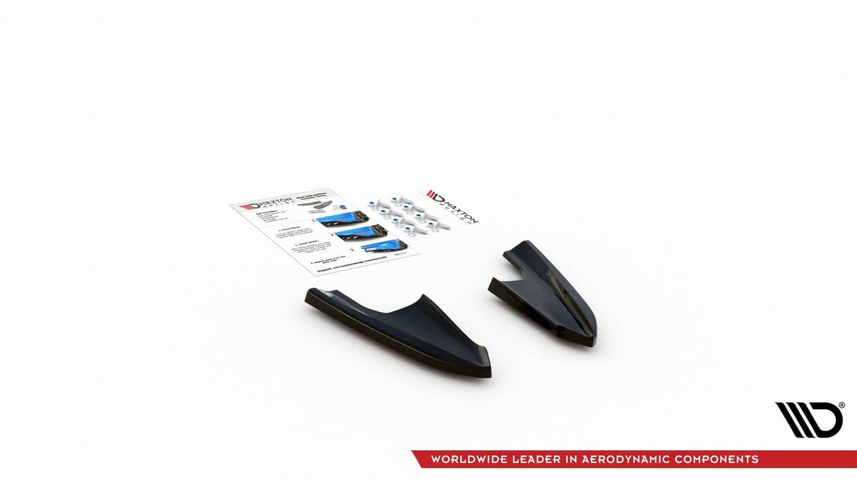 Maxton Design Rear Side Splitters V.3 For - VW Golf R Mk8