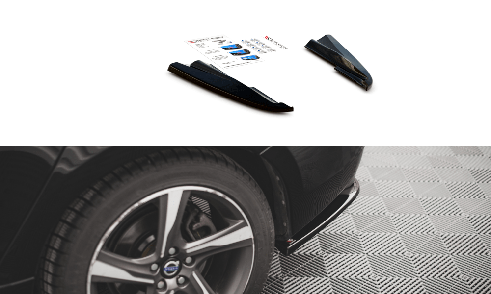 Maxton Design Rear Side Splitters Volvo S60 R-Design Mk2 Facelift