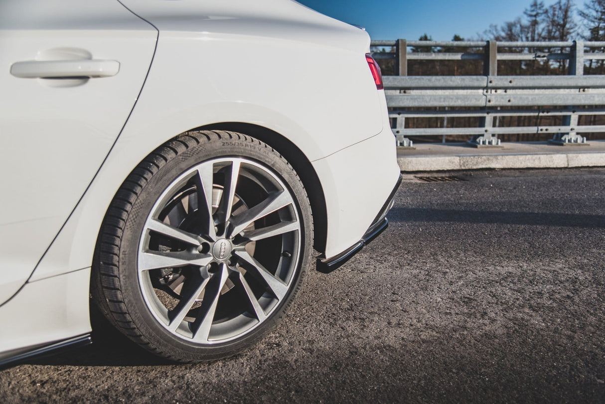 Maxton Design Rear Side Splitters For Audi S5 / A5 S-Line Sportback F5 Facelift