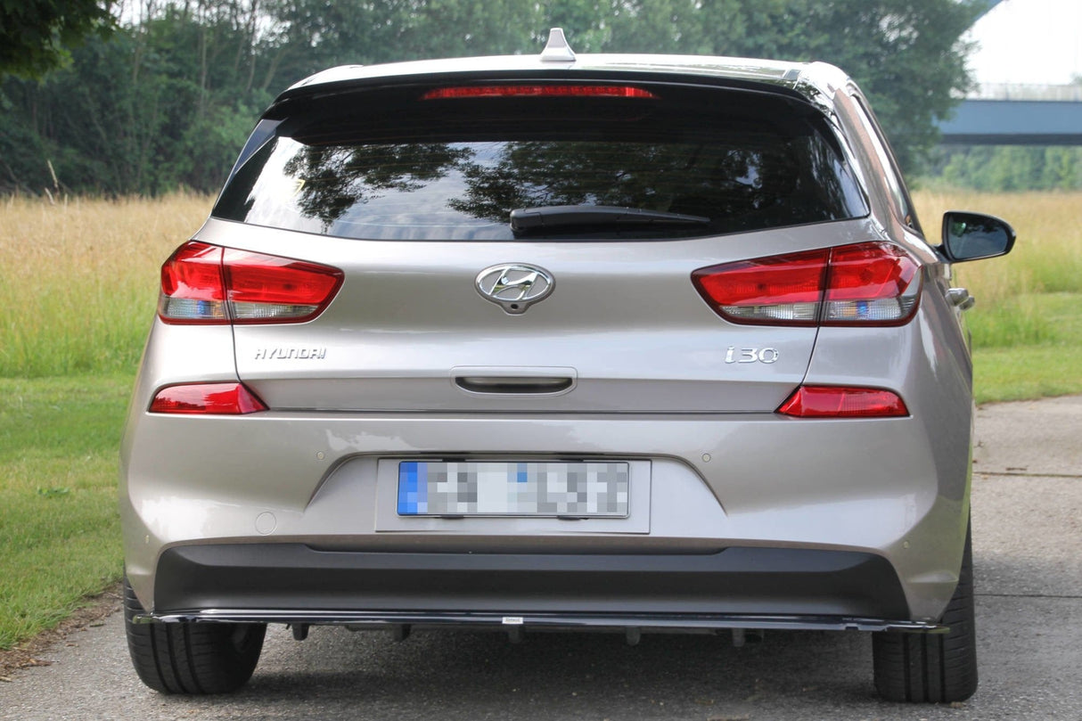 Maxton Design Rear Splitter (With Vertical Bars) Hyundai I30 MK3 Hatchback