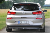 Maxton Design Rear Splitter (With Vertical Bars) Hyundai I30 MK3 Hatchback