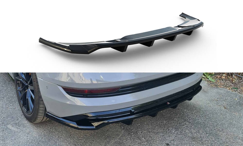 Maxton Design Rear Splitter (With Vertical Bars) Audi E-Tron S-Line