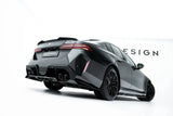 Maxton Design Rear Splitter w/ Vertical Bars (Gloss Black) - BMW / G90 / G99 / M5 / M5 Touring