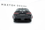 Maxton Design Rear Splitter w/ Vertical Bars (Gloss Black) - BMW / G90 / G99 / M5 / M5 Touring