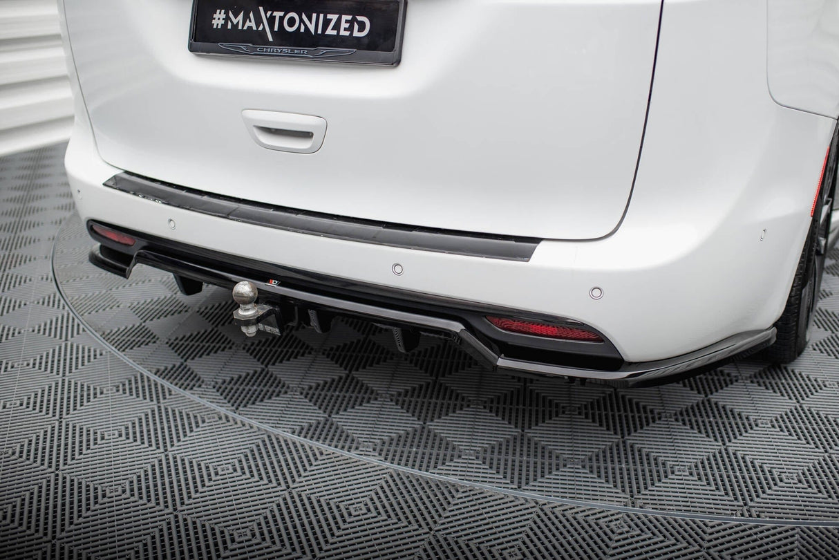 Maxton Design Rear Splitter (With Vertical Bars) Chrysler Pacifica MK2 Facelift