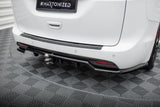 Maxton Design Rear Splitter (With Vertical Bars) Chrysler Pacifica MK2 Facelift