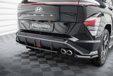 Maxton Design Rear Splitter (With Vertical Bars) Hyundai Kona N-Line MK2