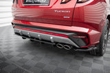 Maxton Design Rear Splitter (With Vertical Bars) Hyundai Tucson N-Line MK4