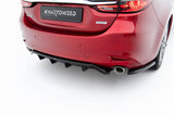 Maxton Design Rear Splitter (With Vertical Bars) Mazda 6 Sedan MK3 Facelift