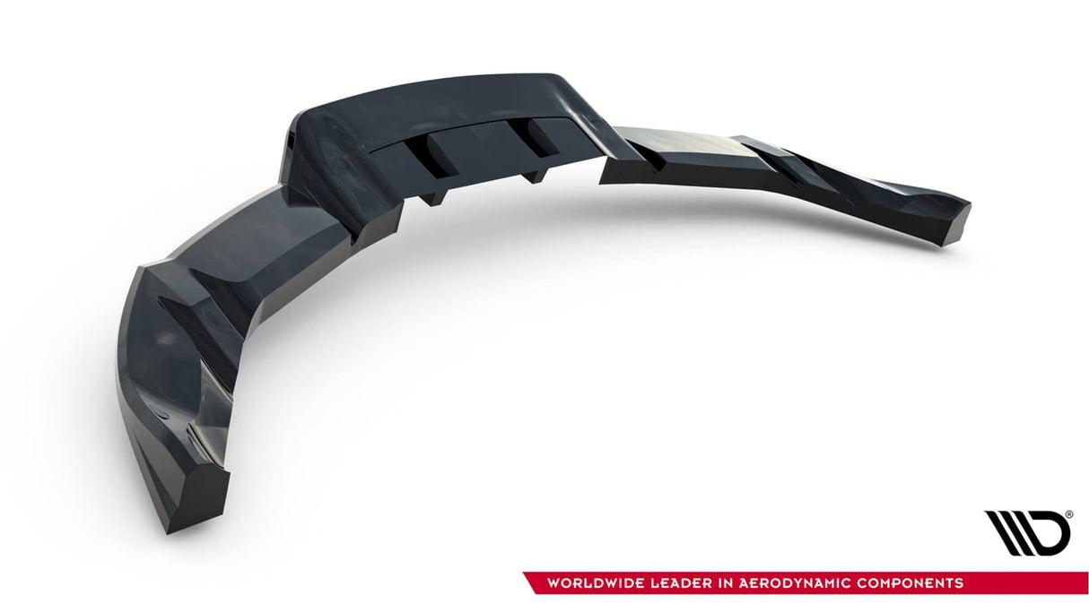 Maxton Design Rear Splitter (With Vertical Bars) V.1 Tesla Model 3 Performance MK1 Facelift