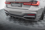 Maxton Design Rear Splitter (With Vertical Bars) V.2 BMW 7 G11 M-Pack Facelift