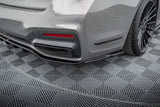 Maxton Design Rear Splitter (With Vertical Bars) V.2 BMW 7 G11 M-Pack Facelift