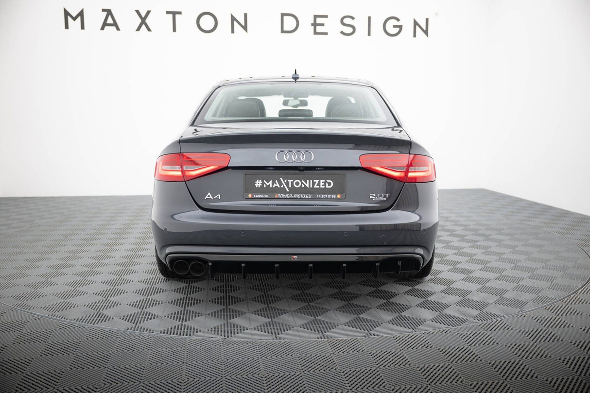 Maxton Design Rear Valance Audi A4 B8 Facelift (Single Side Dual Exhaust Version)