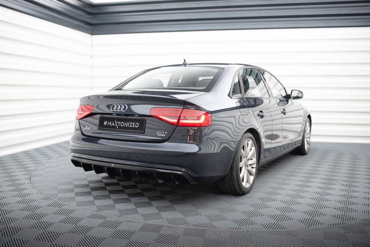 Maxton Design Rear Valance Audi A4 B8 Facelift (Single Side Dual Exhaust Version)