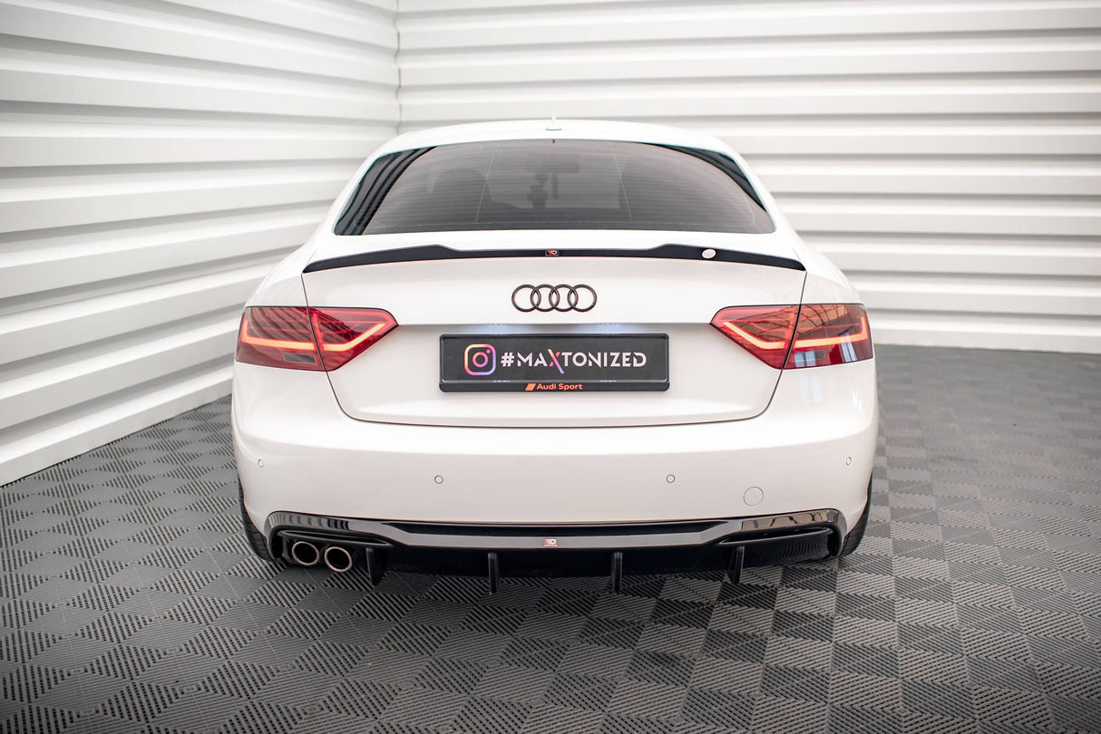 Maxton Design Rear Valance Audi A5 8T Facelift (Version with dual exhausts on one side)